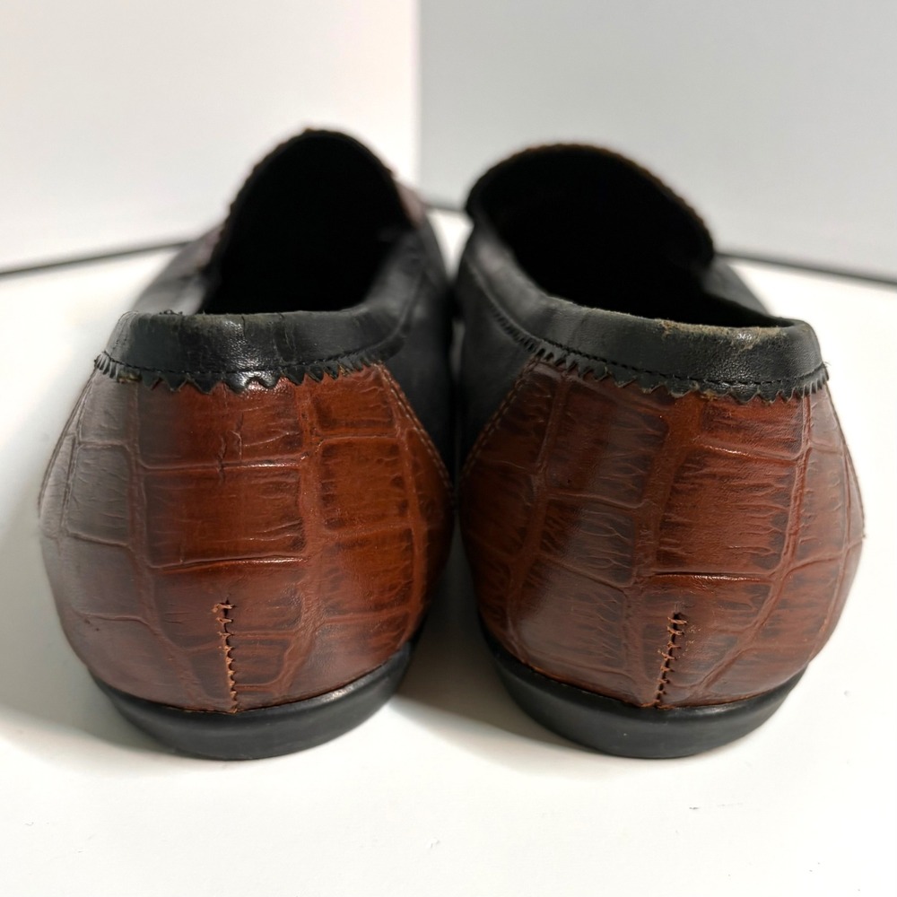 Pazzo Women's Brown Two Tone Leather Loafers in Size 11M - Picture 8 of 10